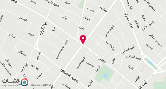 نقشه موقعیت تقریبی دفتر: گرمسار - خیابان شهید چمران - تقاطع شهیدباهنر- طبقه فوقانی فروشگاه شاندیز