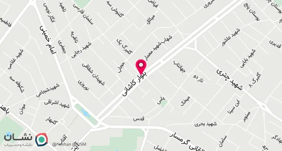 نقشه موقعیت تقریبی دفتر: گرمسار-خیابان سلمان فارسی-تقاطع خیابان مخابرات
