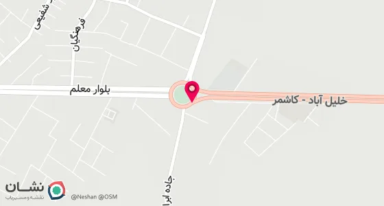 نقشه موقعیت تقریبی دفتر: خلیل آباد خیابان امام جنب بانک کشاورزی
