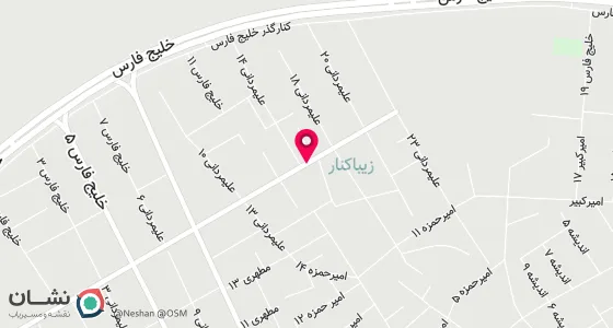 نقشه موقعیت تقریبی دفتر: تربت جام-بلوارامام خمینی- بین امام خمینی 14 و 16- طبقه فوقانی لاستیک مهربانفر