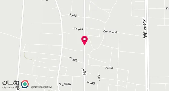 نقشه موقعیت تقریبی دفتر: باستان خراسان رضوی -شهرستان بردسکن - خیابان قائم -قائم 1 - پلاک 1