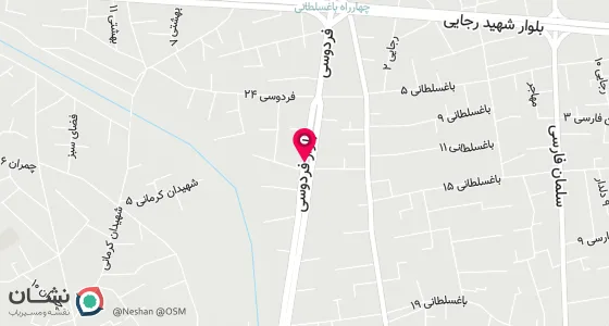 نقشه موقعیت تقریبی دفتر: خیابان فردوسی جنوبی -فردوسی 62-کوچه کفش بلا