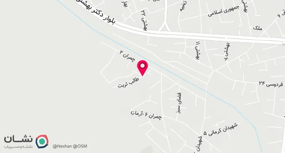 نقشه موقعیت تقریبی دفتر: تربت حیدریه-خیابان فردوسی شمالی-روبروی شهرداری