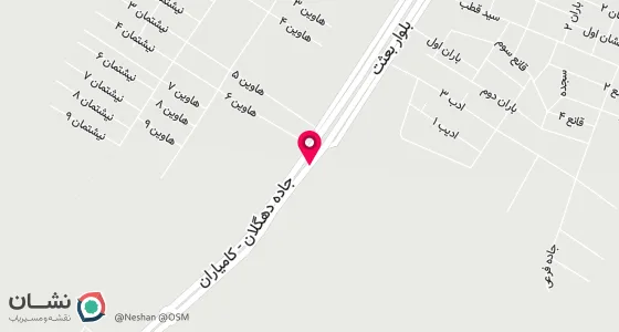 نقشه موقعیت تقریبی دفتر: دهگلان- بلوار امام خمینی کوچه یاس پلاک5