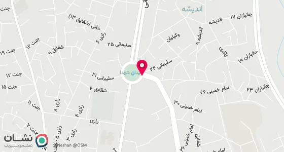 نقشه موقعیت تقریبی دفتر: تربت حیدریه میدان امام خمینی پاساژ الزهرا طبقه فوقانی
