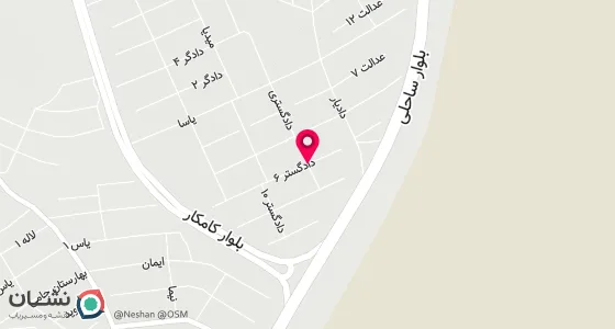 نقشه موقعیت تقریبی دفتر: سنندج میدان بسیج روبروی دادگستری