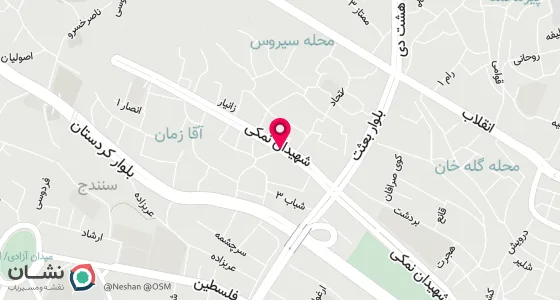 نقشه موقعیت تقریبی دفتر: خیابان نمکی روبروی بازرگانی پلاک 17
