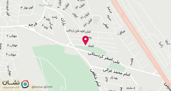 نقشه موقعیت تقریبی دفتر: خ گلشن ک اتحاد (تپه بهارمست )پ46منزل شخصی