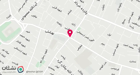 نقشه موقعیت تقریبی دفتر: ورامین چهارراه اسفندآباد جنوبی نبش خ شهید رجائی جنوبی پ4