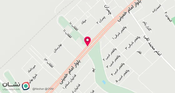 نقشه موقعیت تقریبی دفتر: تهران -شهرستان بهارستان -شهرک قلعه میر- خیابان امام خمینی -پلاک150