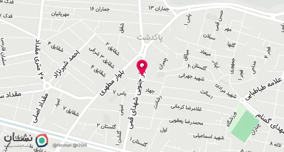 نقشه موقعیت تقریبی دفتر: پاکدشت-میدان ساعت نرسیده به بانک صادرات یاس 6