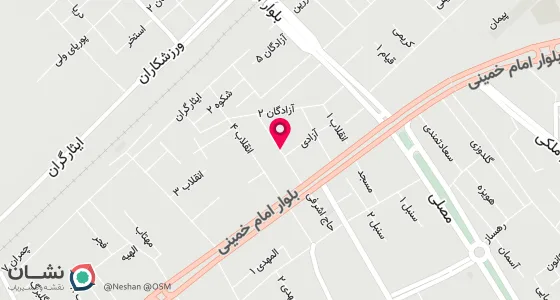 نقشه موقعیت تقریبی دفتر: رباط کریم بلوار امام خمینی کوجه انقلاب سوم پ3