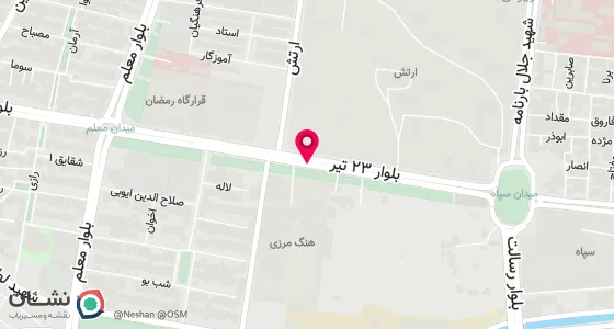 نقشه موقعیت تقریبی دفتر: مریوان پاساژ 23 تیر طبقه دوم