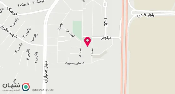 نقشه موقعیت تقریبی دفتر: چهاردانگه ، خیابان شهید کریمی، خیابان گلستان 2 ، پلاک6 ، طبقه زیرزمین