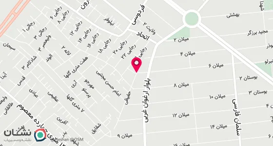 نقشه موقعیت تقریبی دفتر: نسیم شهر خ اصلی سر خ اول روبروی بانک کشاورزی