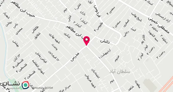 نقشه موقعیت تقریبی دفتر: گلستان خیابان امام سجاد ( ع ) خ مدرس شرقی پ 414