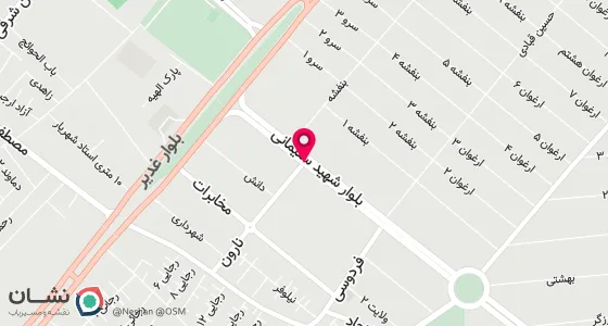 نقشه موقعیت تقریبی دفتر: رباط کریم گلستان بلوار اصلی نبش خ نارون ط دوم واحد 5