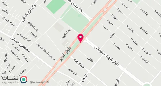 نقشه موقعیت تقریبی دفتر: جاده ساوه گلستان سطان آباد خ 12امام سجاد ع پلاک 20