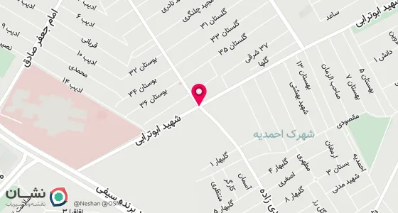نقشه موقعیت تقریبی دفتر: ابتدای خ محمدیه پ346واحد1