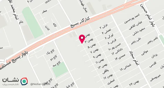 نقشه موقعیت تقریبی دفتر: اسلامشهر ، ابتدای خیابان نوری ، خیابان شهید مدنی ، نبش کوچه سوم ، پلاک209، طبقه دوم