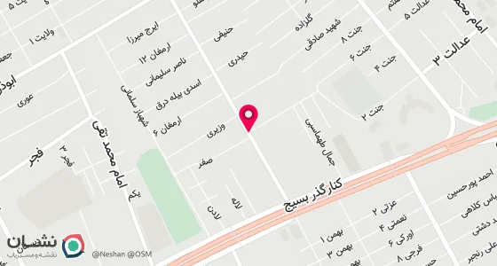 نقشه موقعیت تقریبی دفتر: اسلامشهر خیابان 20 متری امام خمینی (ره) کوچه عرفان یکم پلاک 26