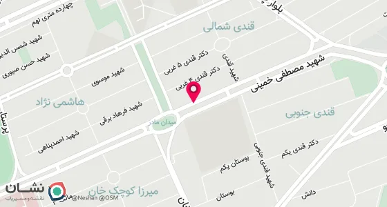 نقشه موقعیت تقریبی دفتر: سمنان - بلوار شهید مصطفی خمینی پلاک 40