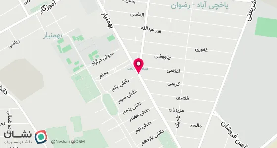 نقشه موقعیت تقریبی دفتر: تهران ، خیابان نازی آباد ، ابتدای خیابان بهمنیار ، پلاک401