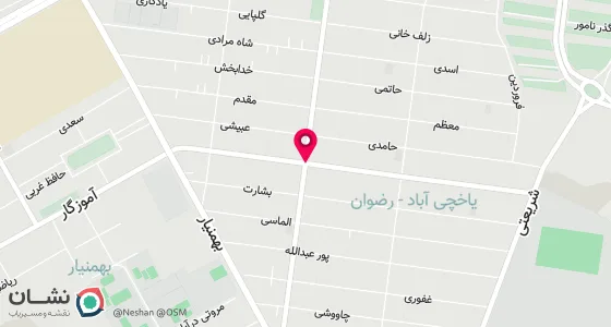 نقشه موقعیت تقریبی دفتر: تهران - بازار مبل -چهارراه یافت آباد-ابتدای بلوار معلم-جنب خیابان شهید عباسی-بالای فروشگاه رفاه-پلاک 2 -ساختمان پارسا-طبقه دوم-واحد12
