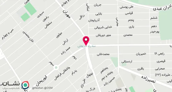 نقشه موقعیت تقریبی دفتر: تهران.خانی آباد نو شهرک شریعتی خیابان ابوریحان پلاک26
