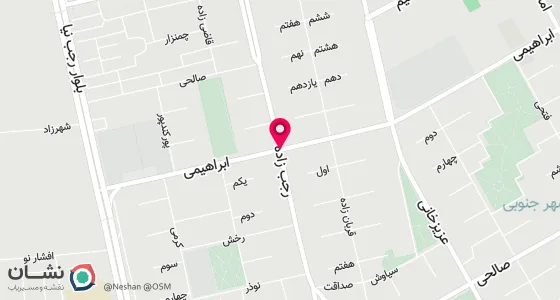نقشه موقعیت تقریبی دفتر: تهران ، کیانشهر ، خیابان ابراهیمی ، نبش خیابان رجب زاده شمالی ، پلاک65 ، طبقه اول جنوبی