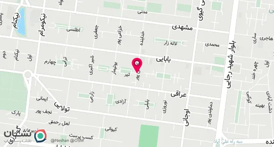 نقشه موقعیت تقریبی دفتر: تهران ، نازی آباد ، خیابان مدائن ، کوچه شهید کاشی پور ، نبش میدان تیر ، پلاک 4