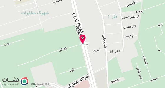 نقشه موقعیت تقریبی دفتر: شهریار ، ابتدای بلوار آزادگان,پاساژ حاج گیوی,روبروی آزمایشگاه مرکزی