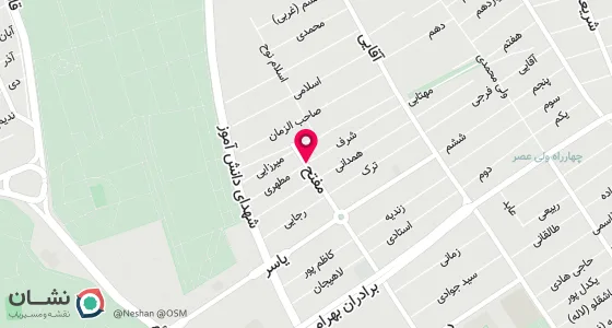 نقشه موقعیت تقریبی دفتر: تهران ، خیابان مطهری ، بعد از تقاطع مفتح ، نبش خیابان مهرداد ، پلاک 34 ، واحد 4