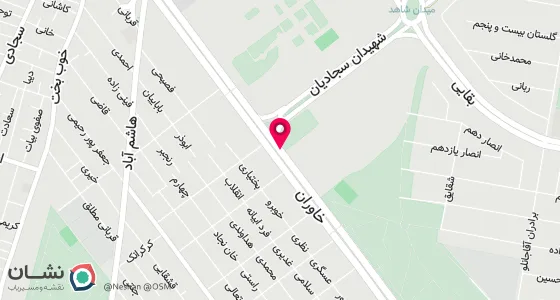 نقشه موقعیت تقریبی دفتر: تهران ، خیابان خاوران، روبروی ترمینال خاوران، ساختمان پلیس10+، پ162، واحد9