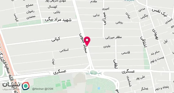 نقشه موقعیت تقریبی دفتر: م ابوذر م بهاران خ سجاد جنوبی نبش ک عابدی بلاک 125