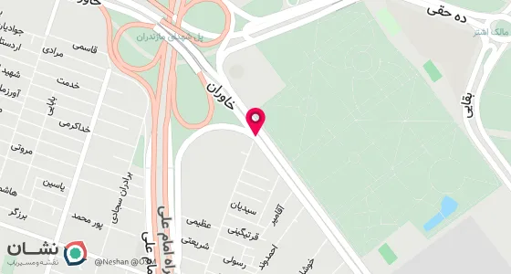 نقشه موقعیت تقریبی دفتر: میدان خراسان خیابان خاوران بعد از اتابک10متری شهید تقی پور کوچه شهید درستی پلاک 18