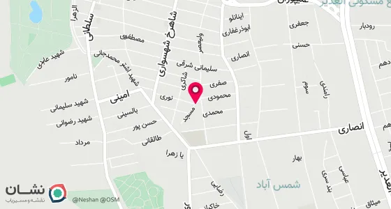 نقشه موقعیت تقریبی دفتر: خیابان شریعتی قیطریه بلوار صبا جنب مسجد جعفری پلاک 127 طبقه 8 واحد 714