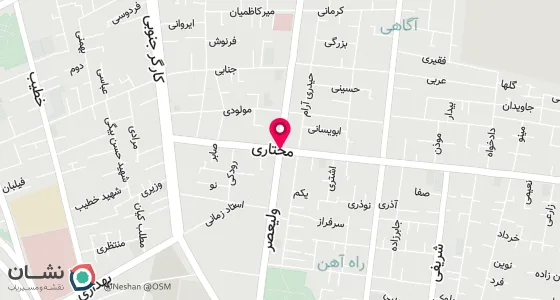 نقشه موقعیت تقریبی دفتر: خ ولیعصر( عج ) بالاتراز چهارراه مختاری پ162