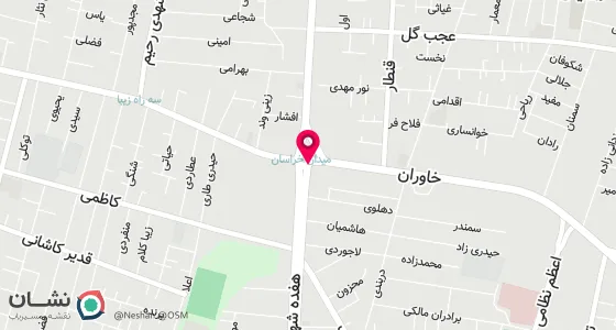 نقشه موقعیت تقریبی دفتر: تهران خیابان 17 شهریور نرسیده بمیدان خراسان ساختمان همشهری طبقه اول