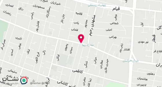نقشه موقعیت تقریبی دفتر: تهران ، میدان خراسان ، خیابان خراسان ، مقابل ساختمان سازمان تامین اجتماعی ، خیابان شهید جواد مجد پور ، پلاک6 ، طبقه همکف ، واحد1