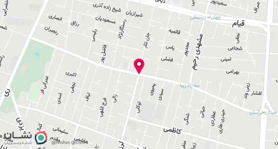 نقشه موقعیت تقریبی دفتر: تهران ، خیابان خراسان ، خیابان لرزاده ، مقابل مسجد لرزاده ، پلاک50 ، طبقه دوم