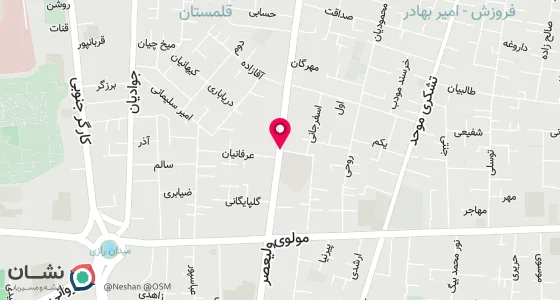نقشه موقعیت تقریبی دفتر: تهران-خیابان ولیعصر(عج)-چهارراه معزالسلطان-خیابان مدرس-پلاک 8-طبقه 3-واحد 8
