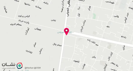 نقشه موقعیت تقریبی دفتر: تهران ، خیابان مصطفی خمینی ، ما بین چهار راه مولوی و سیروس ، کوچه شهید بالاگر (حمام گلشن) ، بن بست دوم ، پلاک 4
