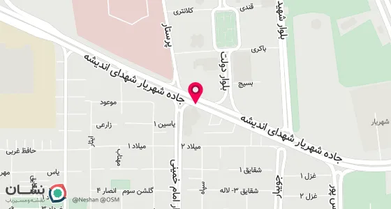 نقشه موقعیت تقریبی دفتر: شهریار-امیریه-خیابان امام خمینی(ره)-کوچه بسیج-پلاک11/