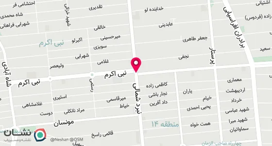 نقشه موقعیت تقریبی دفتر: خ نبرد شمالی -بین چهارراه داود ابادی و ائمه اطهار روبروی مسجد جعفری- پ 330
