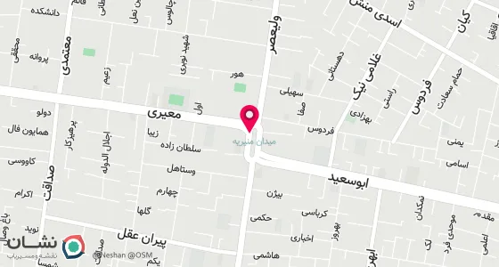 نقشه موقعیت تقریبی دفتر: تهران ، خیابان معیری(منیریه) ، روبروی دبیرستان رهنما ، پلاک38 ، طبقه2