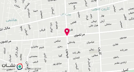 نقشه موقعیت تقریبی دفتر: تهران ، خیابان آزادی ، خیابان جیحون ، تقاطع مرتضوی ، پلاک 201