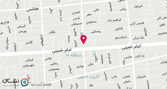 نقشه موقعیت تقریبی دفتر: تهران خیابان کارون مابین امام خمینی و هاشمی پلاک 328 ساختمان راهپیما طبقه اول واحد 7