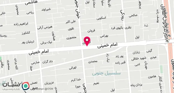 نقشه موقعیت تقریبی دفتر: تهران خیابان سپه (امام خمینی «ره») بین خیابان خوش و رودکی نبش کوچه وهاب پلاک 1 واحد2
