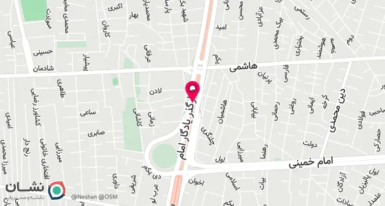 نقشه موقعیت تقریبی دفتر: تهران ، انتهای خیابان امام خمینی ، نرسیده به یادگارامام پلاک 987 .